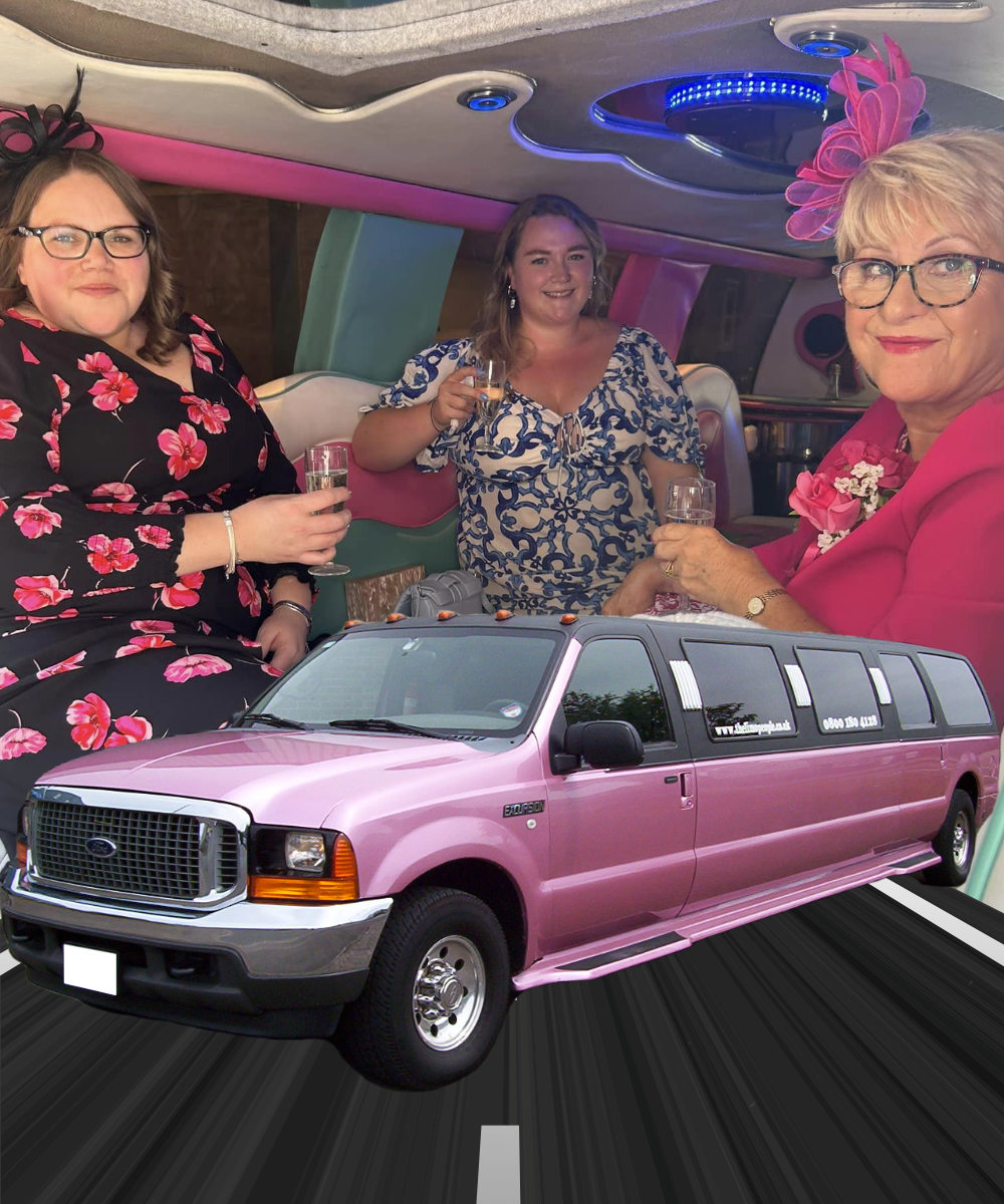 Pink limousine